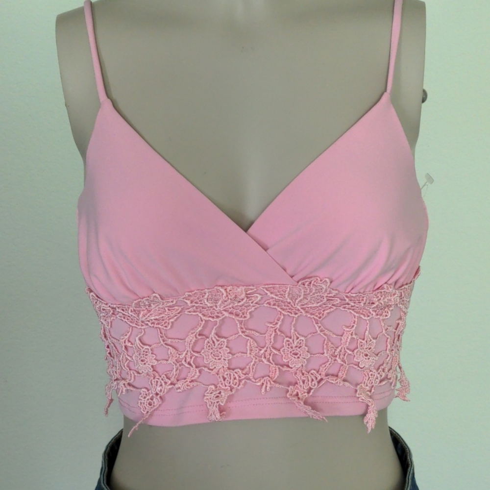 Pink crop top